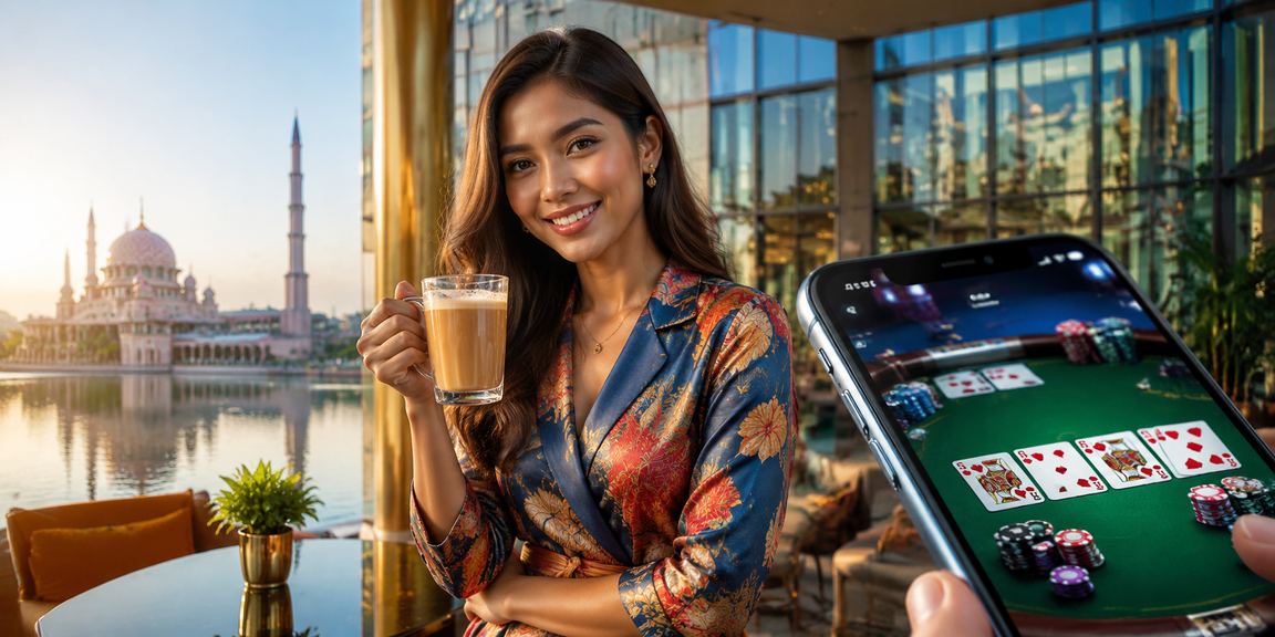 Permainan poker popular di Putrajaya dengan suasana gaya Melayu tradisional